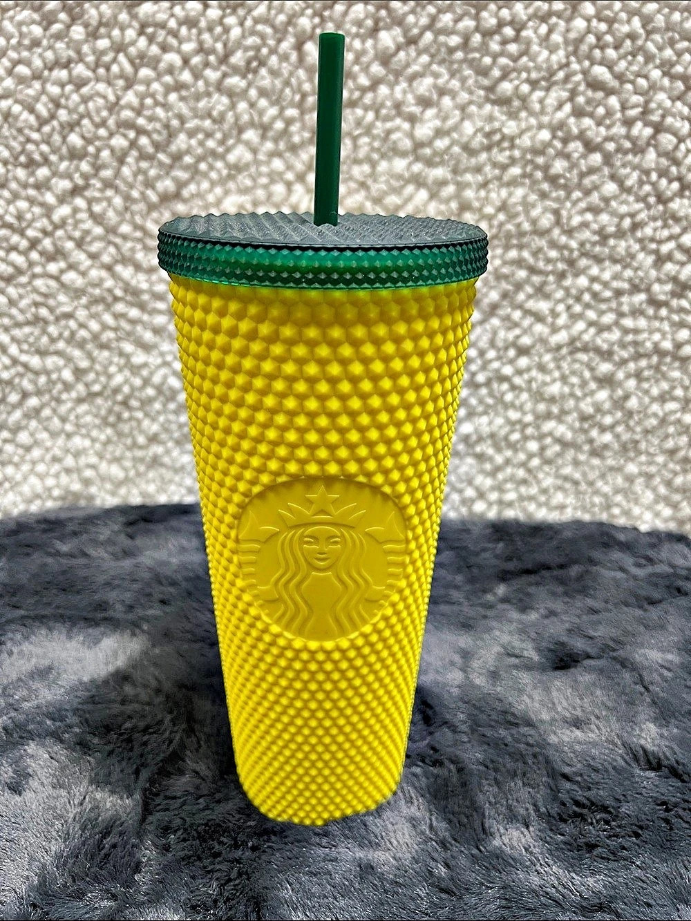 Starbucks Hawaii Exclusive 24 oz Studded Tumbler Yellow & Green NWT